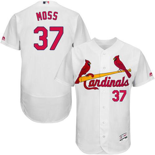 Cardinals #37 Brandon Moss White Flexbase Authentic Collection Stitched MLB Jersey